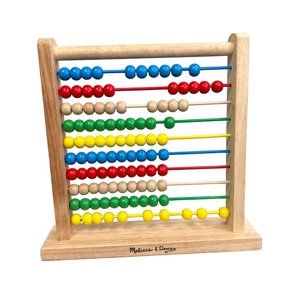 Melissa & Doug Abacus Wooden 100 Bead Slide Counting Toy Activity